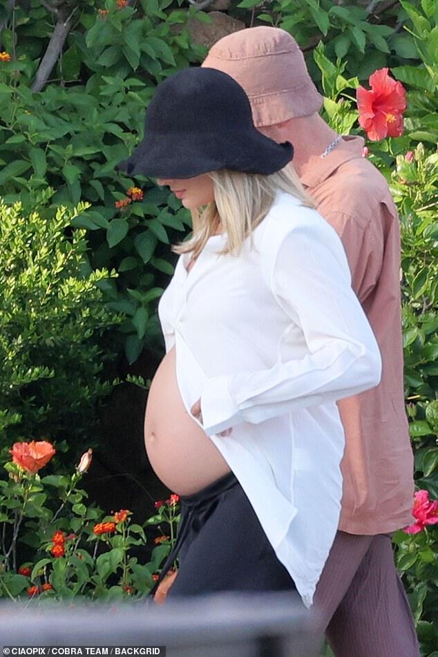 Margot Robbie Shows Off Baby Bump in Sardinia During Babymoon with Tom Ackerley