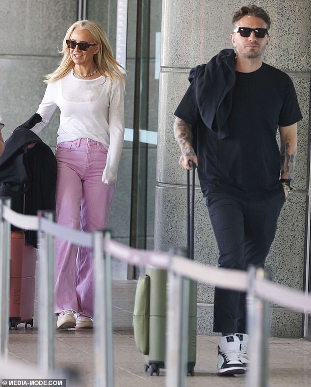 Carrie Bickmore and Tommy Little Arrive in Sydney Amid Ongoing Romance Speculation