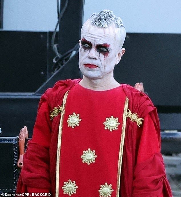 Hollywood Star Transforms with Mohawk and Villain Makeup in King Lear Adaptation, Lear Rex