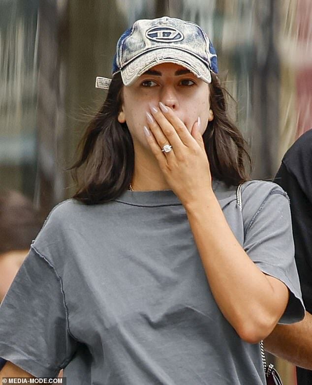 Paris Lawrence Shows Off Stunning Engagement Ring During Melbourne Stroll with Fiancé Daniel Rioli