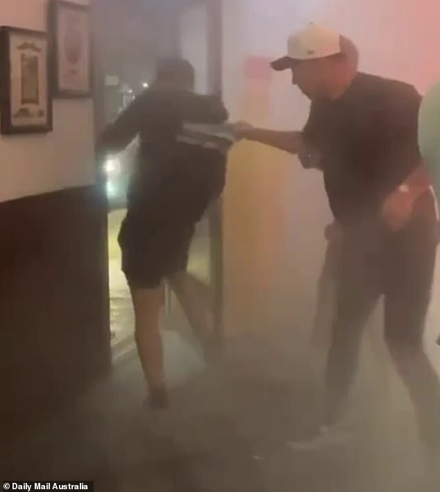 "Braith Anasta Confronts Patron During Fire Extinguisher Incident at Sydney Pub"