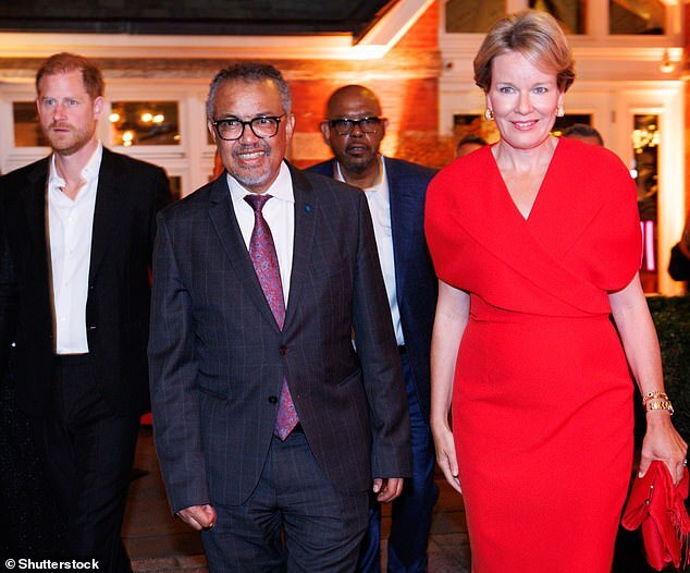 Prince Harry Attends WHO Dinner with Queen Mathilde and Forest Whitaker to Honor Childhood Violence Survivors