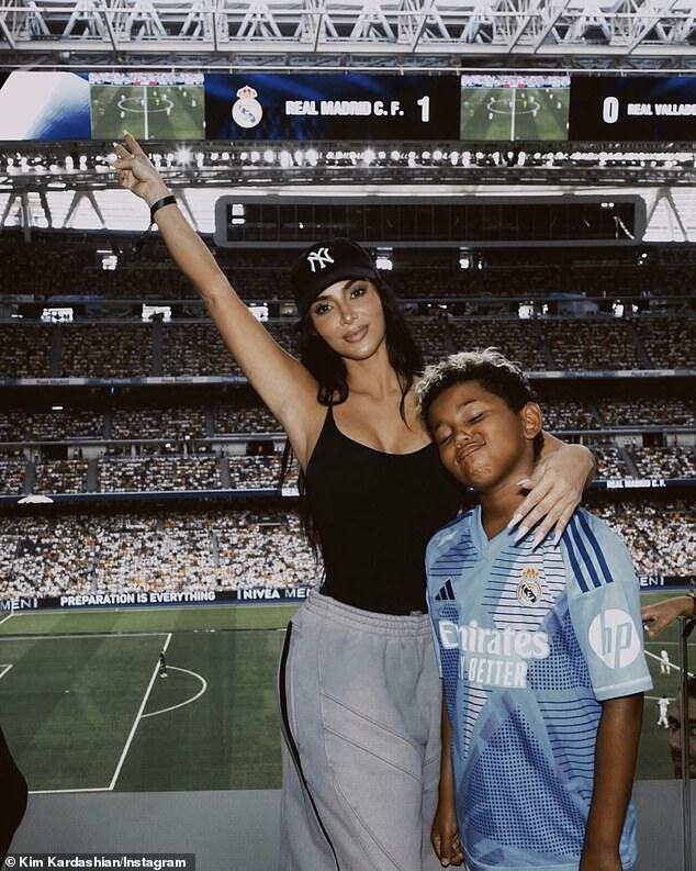 Kim Kardashian Becomes 'Madrid Soccer Mum' at Real Madrid Match with Son Saint West