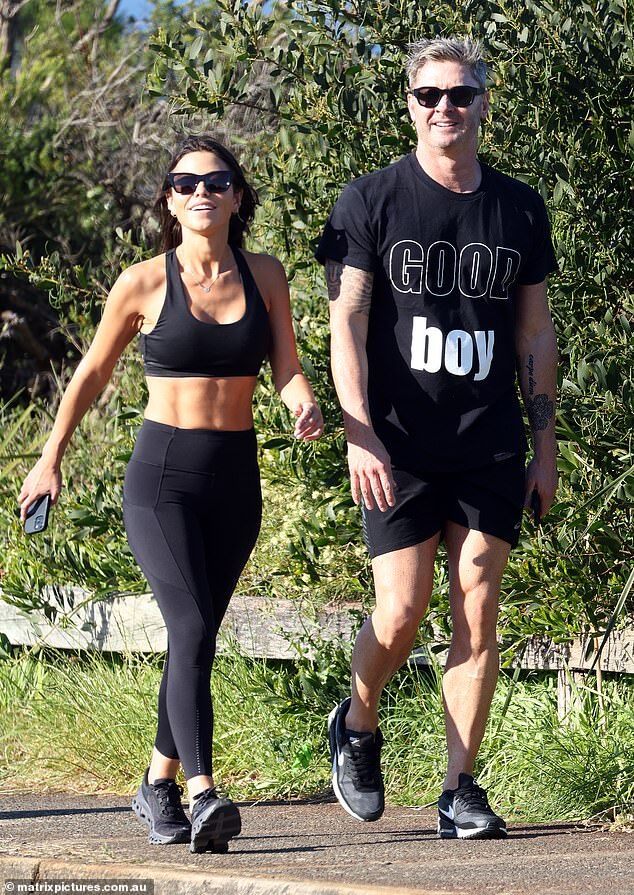 Michael Clarke's Humorous T-Shirt Reflects on Love Life During Workout with Arabella Sherborne