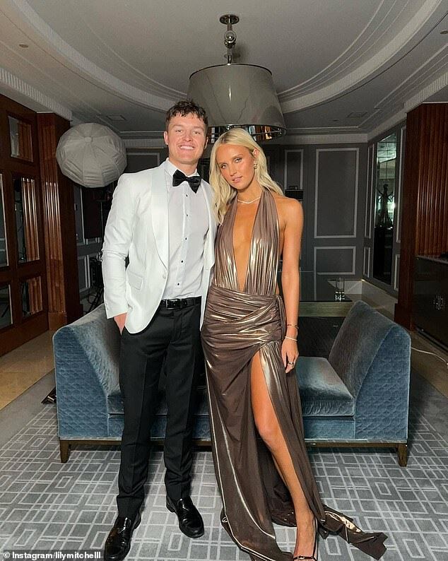 Jack Ginnivan and Model Lily Mitchell Make a Stunning Debut at 2024 Brownlow Awards