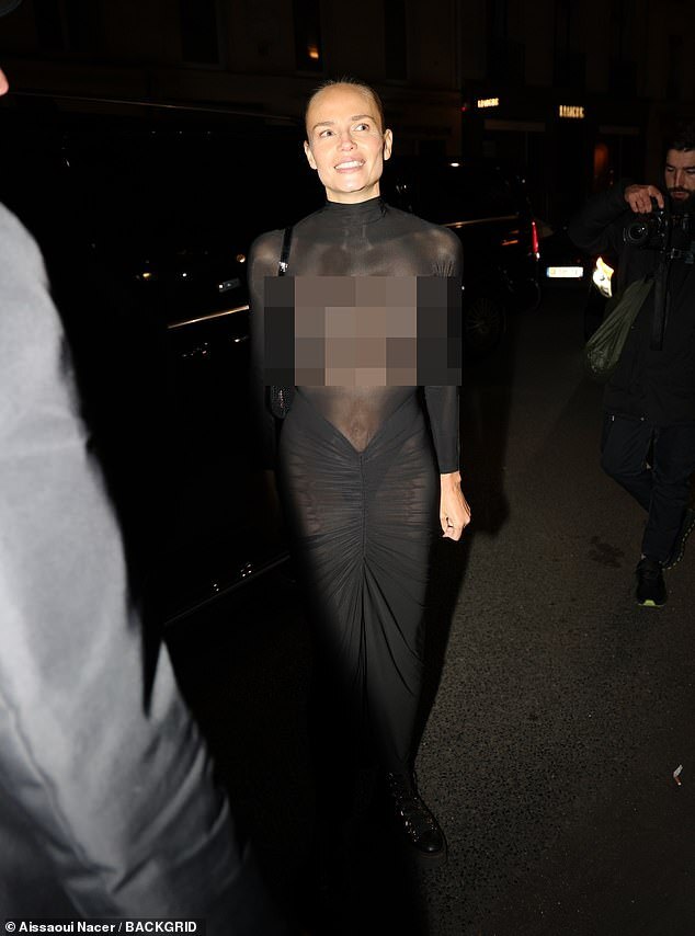 Natasha Poly Makes a Fashion Statement in Sheer Dress at Lila Moss’ 22nd Birthday Party