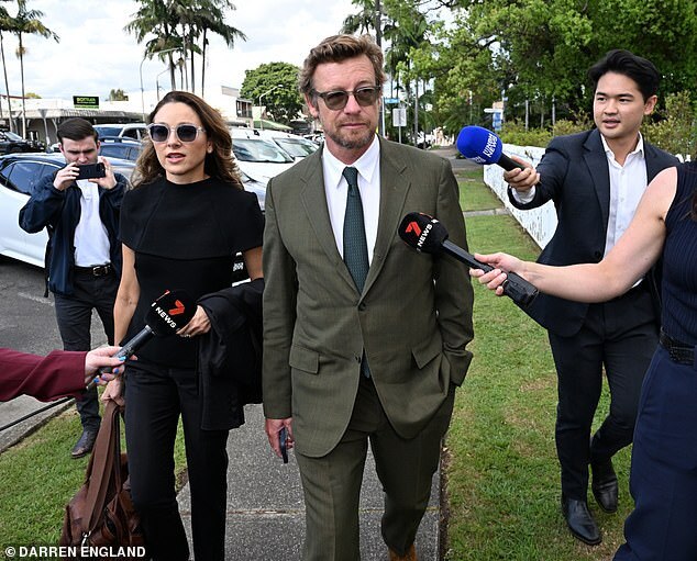 Simon Baker's Stylish Court Appearance in Byron Bay for Drink-Driving Sentencing