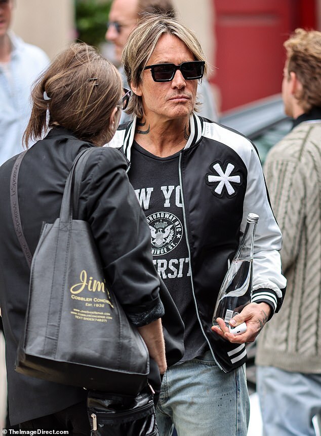 Keith Urban Films in New York, Makes First Public Appearance After Mother-in-Law's Passing