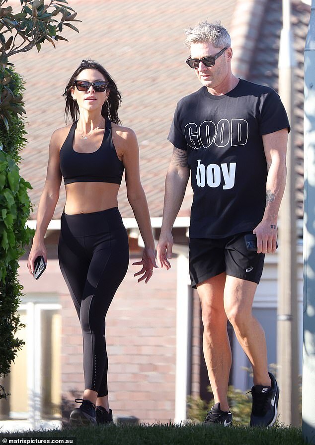 Michael Clarke's Humorous T-Shirt Reflects on Love Life During Workout with Arabella Sherborne