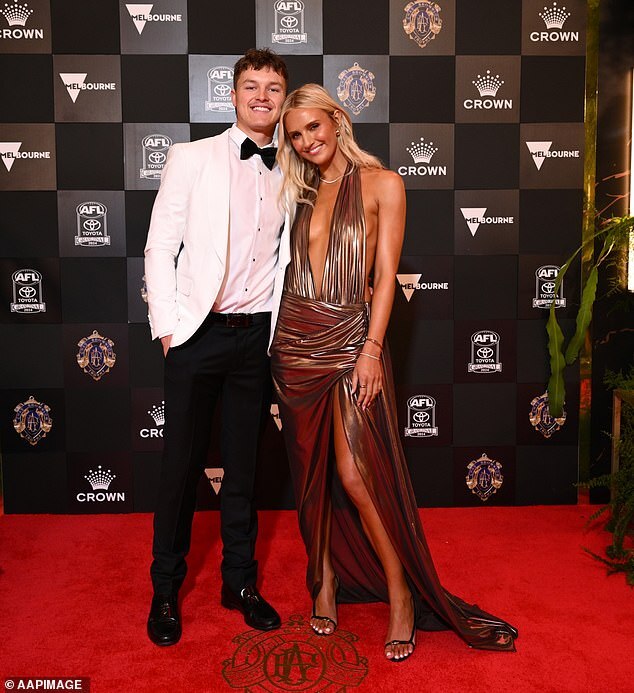 Jack Ginnivan and Model Lily Mitchell Make a Stunning Debut at 2024 Brownlow Awards