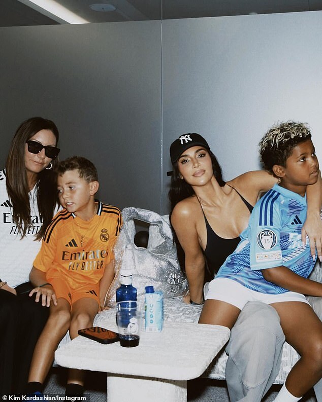 Kim Kardashian Becomes 'Madrid Soccer Mum' at Real Madrid Match with Son Saint West