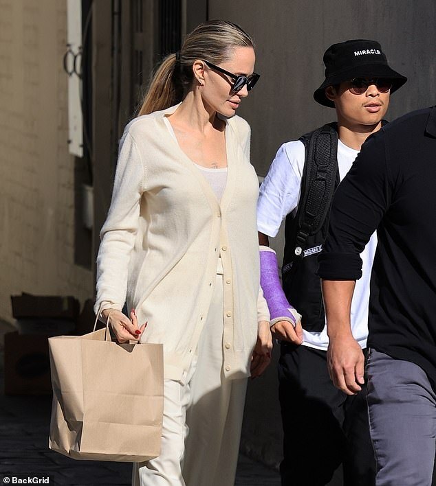 Angelina Jolie's Son Pax Spotted Displaying Injuries After Serious E-Bike Accident in LA