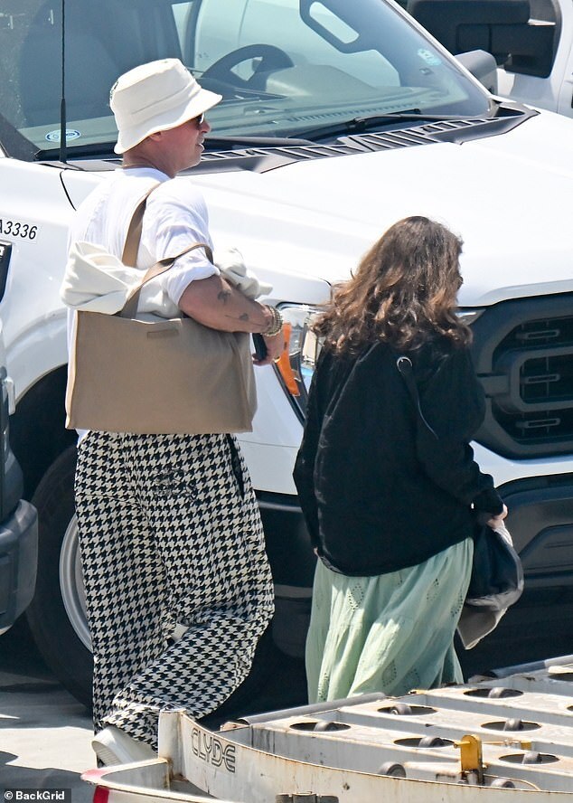 Brad Pitt Spotted in LA with Quirky Outfit After Venice Film Festival Debut with Ines de Ramon