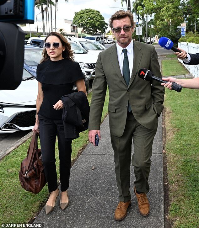 Simon Baker's Stylish Court Appearance in Byron Bay for Drink-Driving Sentencing