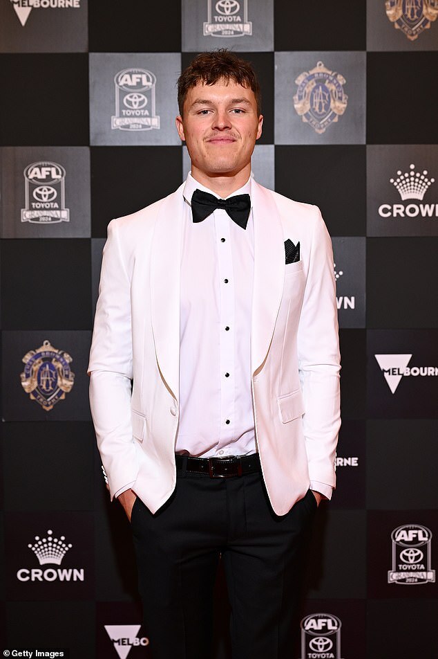 Jack Ginnivan and Model Lily Mitchell Make a Stunning Debut at 2024 Brownlow Awards