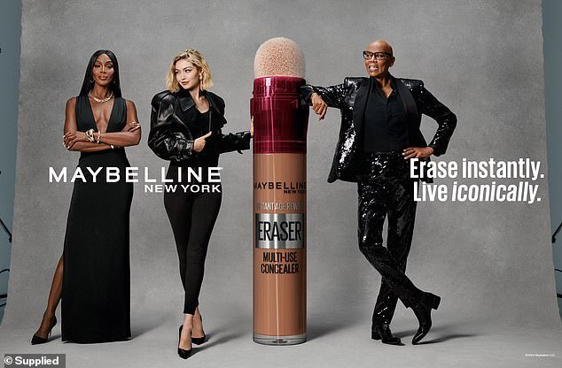 "Beauty Icon Status: Maybelline's Instant Eraser Concealer Praised by Naomi Campbell, Gigi Hadid, RuPaul"