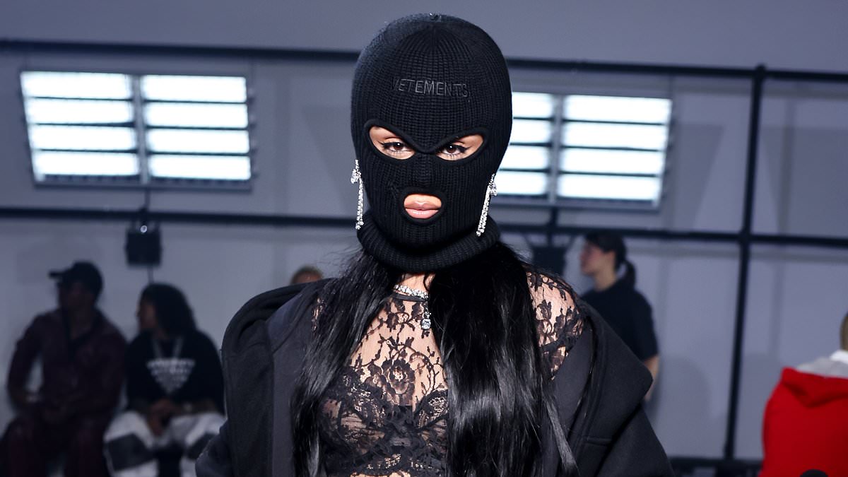 Pop Star Camila Cabello Stuns in Bold Masked Look at Paris Fashion Week Event