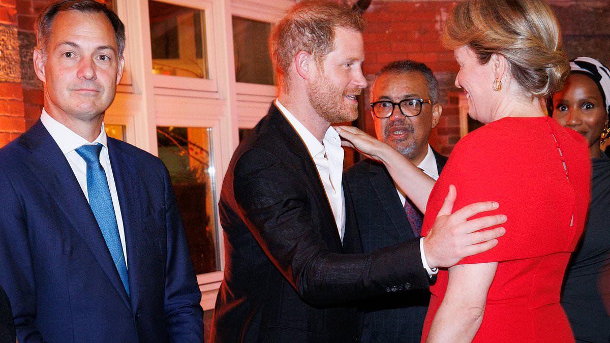 Prince Harry Attends WHO Dinner with Queen Mathilde and Forest Whitaker to Honor Childhood Violence Survivors