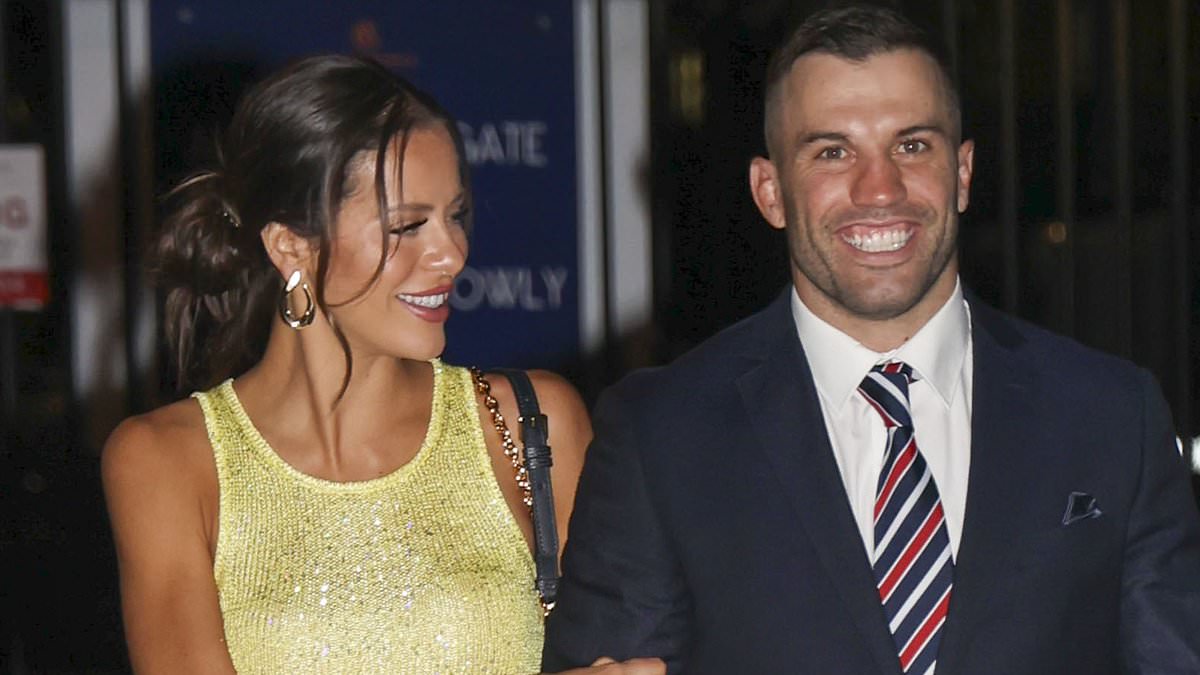 Glamorous Night for Sydney Roosters: Players Shine in Navy Suits, Wives Dazzle in Stunning Gowns