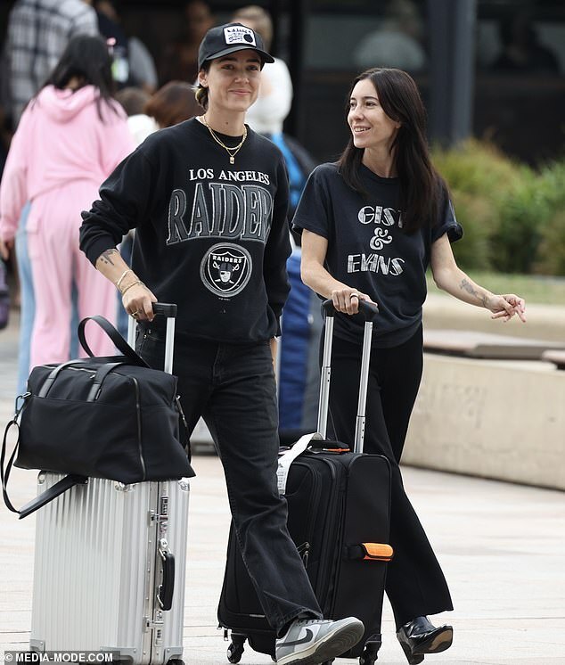 Jess Origliasso and Fiancée Alex Smith Share Sweet Kiss Upon Arrival at Sydney Airport