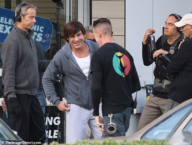 Zac Efron Channels Troy Bolton with Iconic Hairdo While Filming Thriller in Los Angeles