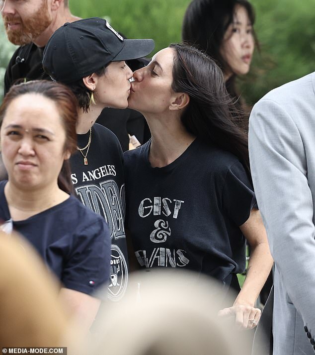 Jess Origliasso and Fiancée Alex Smith Share Sweet Kiss Upon Arrival at Sydney Airport