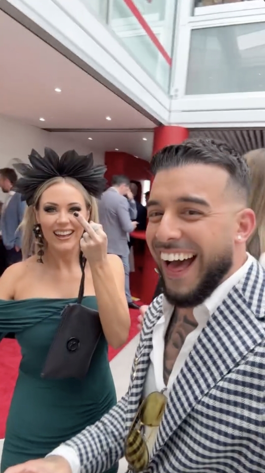 Kylie and Brad from The Block Spark Relationship Rumors at Melbourne Cup Appearance