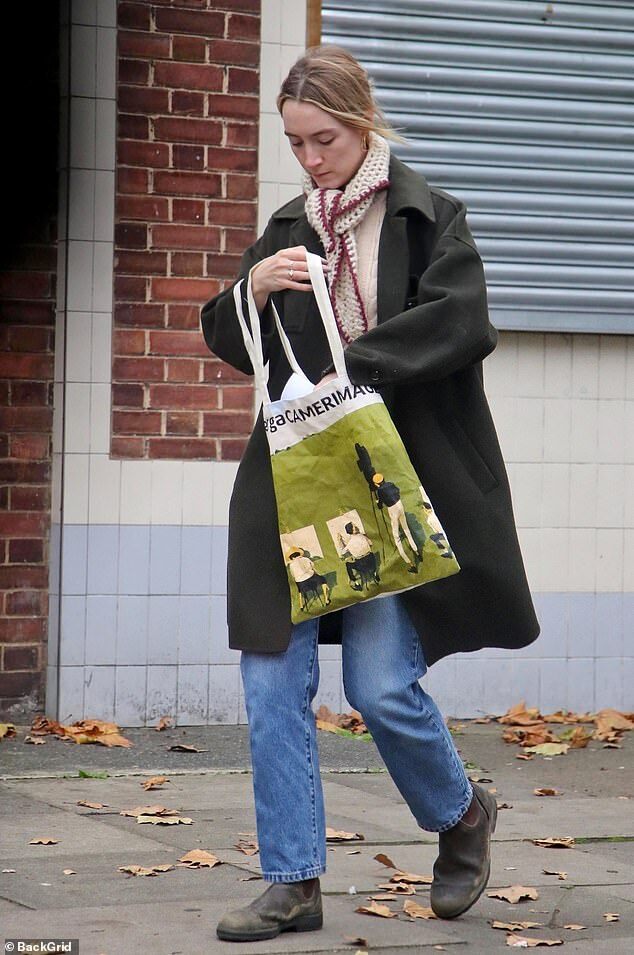 Saoirse Ronan Shines in Black Coat During London Grocery Trip Amid Gender Violence Remarks