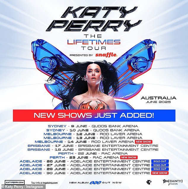 Katy Perry Announces Exclusive ITV Concert Ahead of Highly Anticipated 2025 Australian Tour