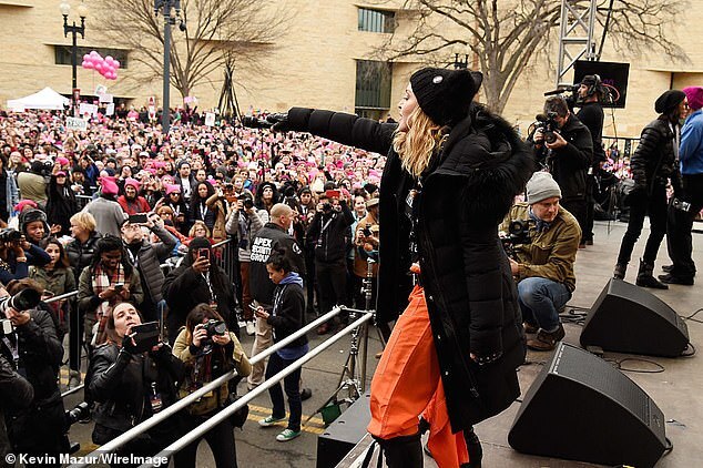 Madonna Celebrates With Anti-Trump Cake Amid Outrage Over Presidential Election Results