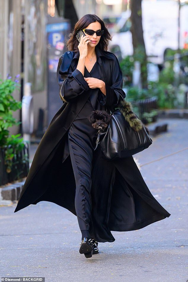 Irina Shayk Stuns in NYC with Dog Peanut After Custody Handoff with Bradley Cooper