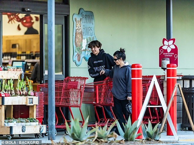 Mason Kardashian, 14, Towers Over Kourtney During Grocery Run Following Birthday Celebration