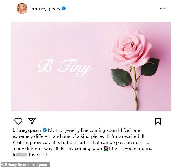 Britney Spears Announces Launch of Unique Jewelry Brand B Tiny with Exclusive Hand Chain Design