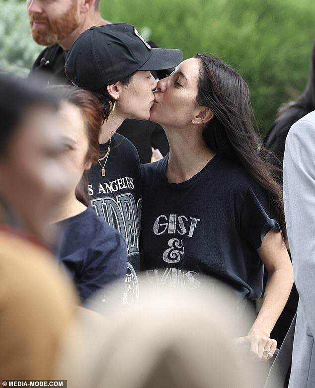 Jess Origliasso and Fiancée Alex Smith Share Sweet Kiss Upon Arrival at Sydney Airport