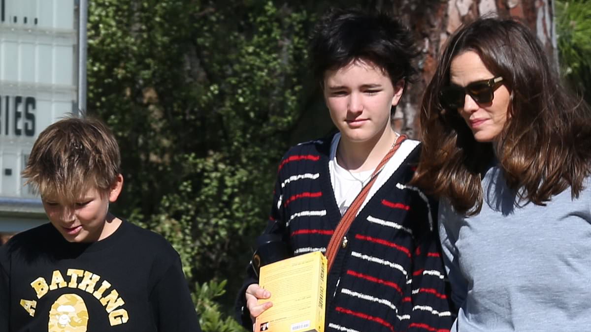 Jennifer Garner Holds Hands with Son Fin, 15, During Church Visit Amid Engagement Rumors