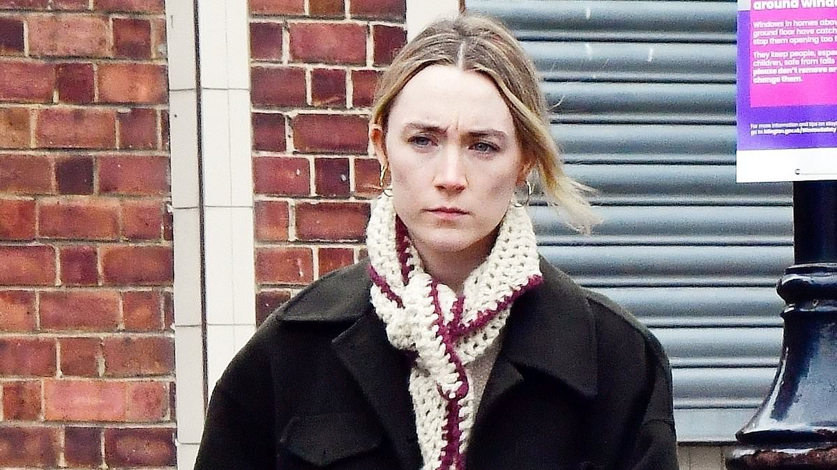 Saoirse Ronan Shines in Black Coat During London Grocery Trip Amid Gender Violence Remarks